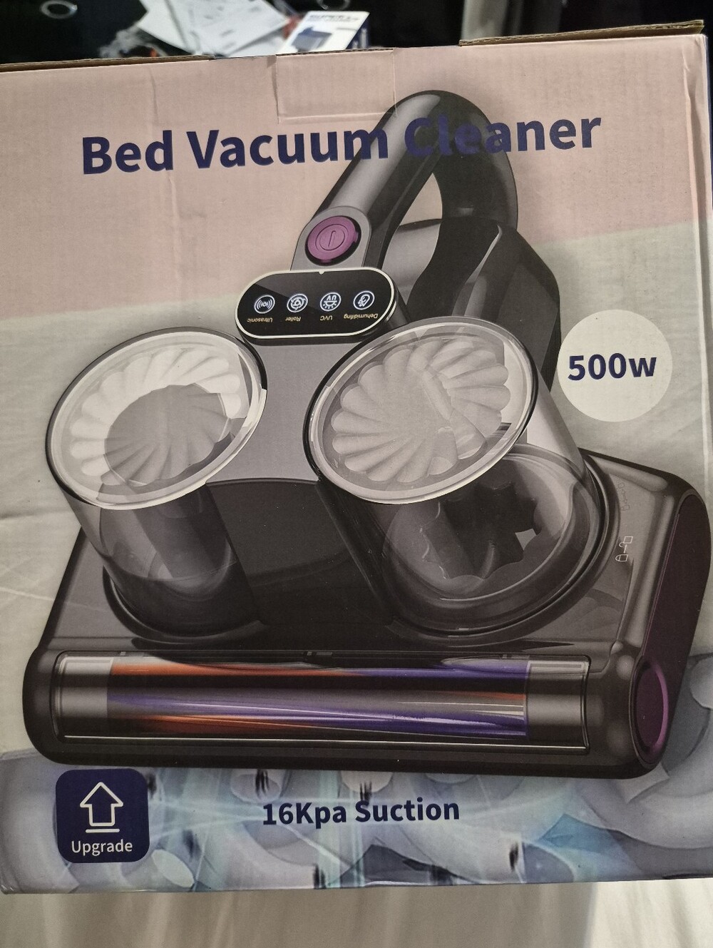 Bed Vacuum Cleaner Handheld Upholstery Vacuum - Black